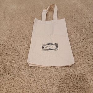 Gucci Small Reuseable Canvas Tote with Logo